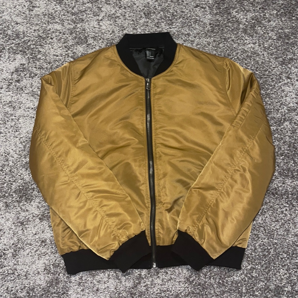 Rust/Black Bomber Jacket